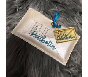 Stickdatei ITH - Umschlag & Anhänger Brief